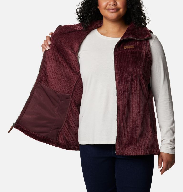 Veste en Sherpa Fire Side pour femme - Grandes tailles, Color: Malbec Stripe, image 5