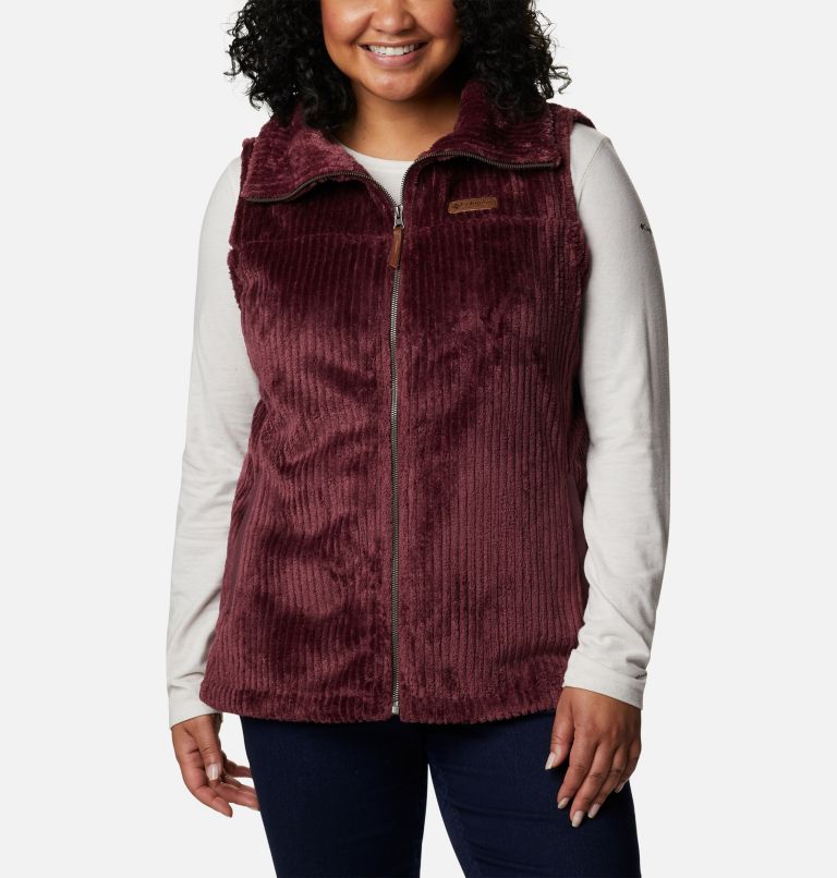 Veste en Sherpa Fire Side pour femme - Grandes tailles, Color: Malbec Stripe, image 1
