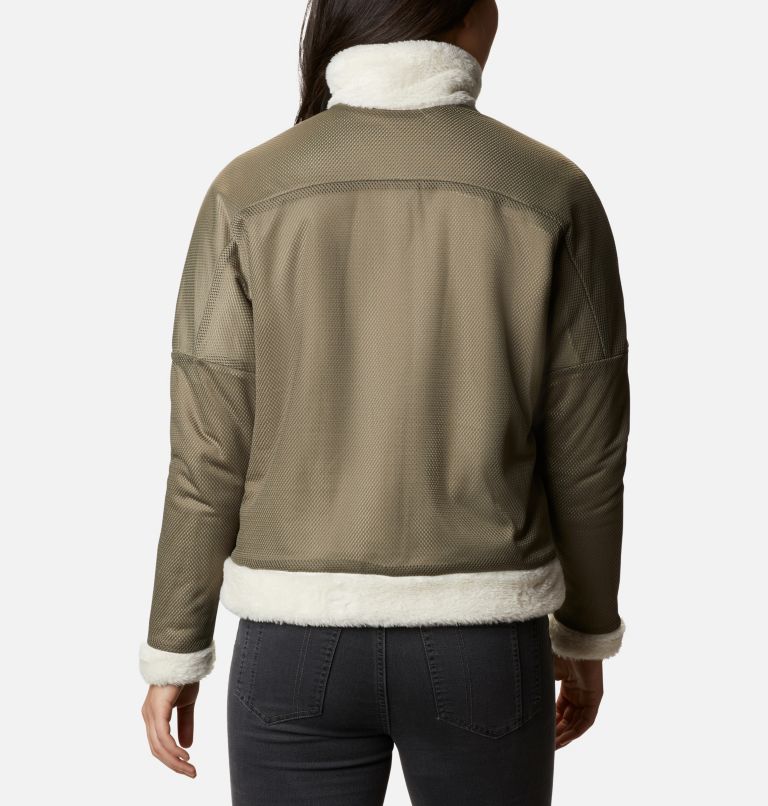 Bundle Up Full Zip Fleece, Color: Chalk, Stone Green, image 6