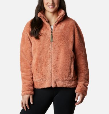 Pile Bundle Up&trade; da donna Bundle Up&trade; Full Zip Fleece | 191 | L, Nova Pink, Stone Green, front