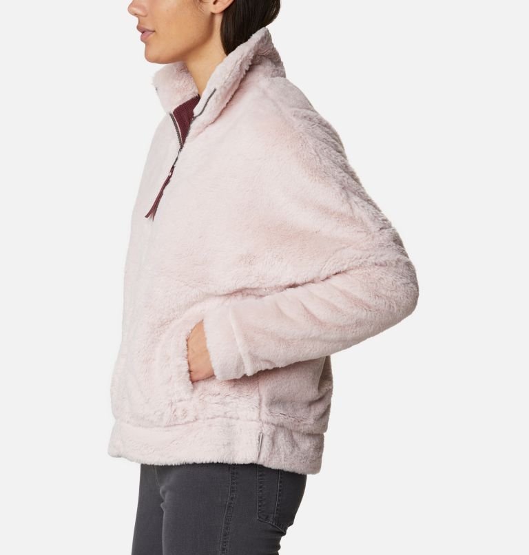 Bundle Up Full Zip Fleece | 618 | S, Color: Mineral Pink, Malbec, image 3