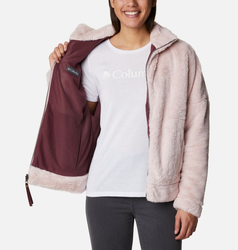Bundle Up Full Zip Fleece | 618 | S, Color: Mineral Pink, Malbec, image 5