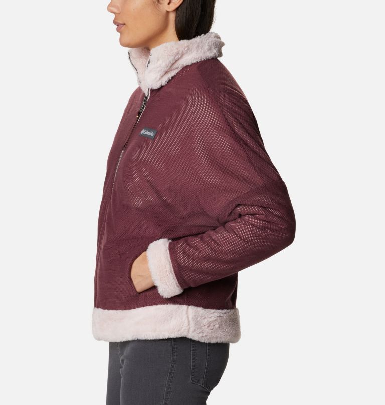 Bundle Up Full Zip Fleece | 618 | XS, Color: Mineral Pink, Malbec, image 7