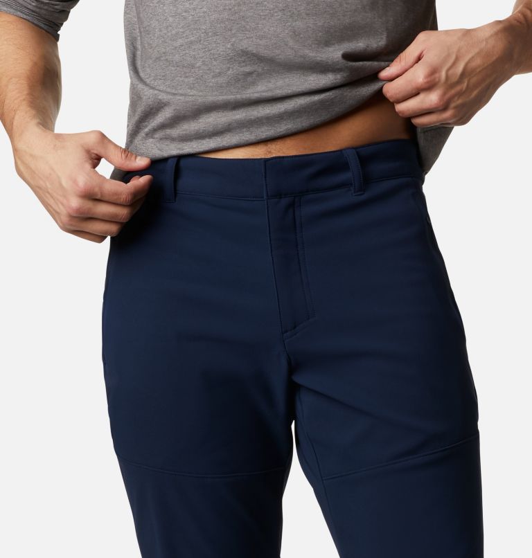 Men's Tech Trail Warm Pants, Color: Collegiate Navy, image 4