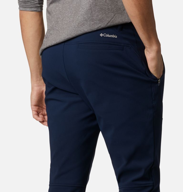 Men's Tech Trail Warm Pants, Color: Collegiate Navy, image 5