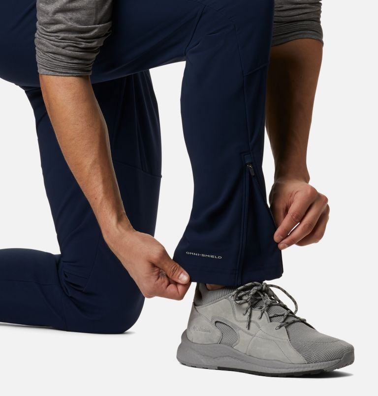Men's Tech Trail Warm Pants, Color: Collegiate Navy, image 6