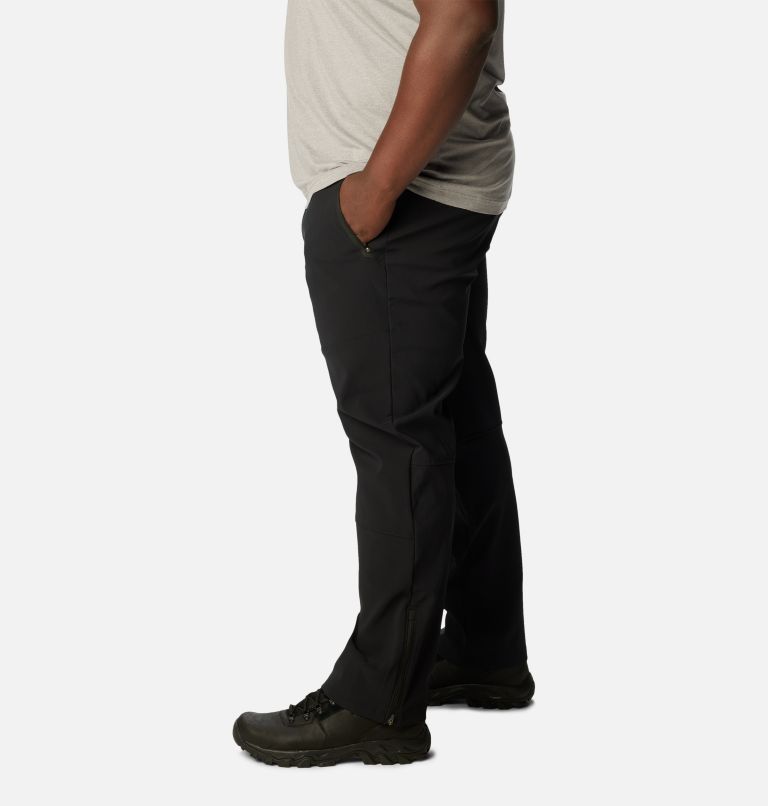 Thumbnail: Men's Tech Trail Warm Hiking Trousers - Extended Size, Color: Black, image 3