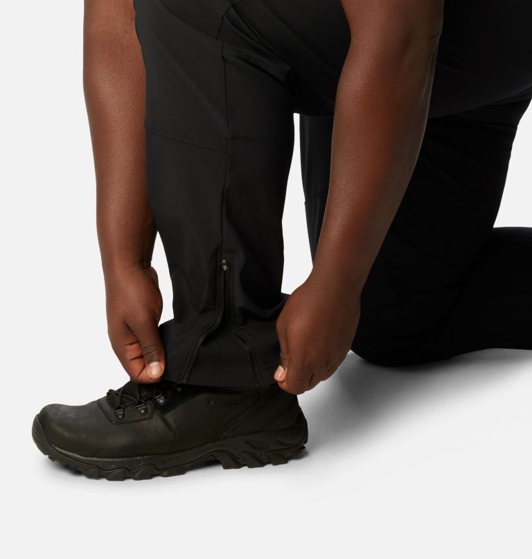 Thumbnail: Men's Tech Trail Warm Hiking Trousers - Extended Size, Color: Black, image 6