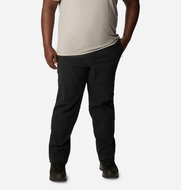 Thumbnail: Men's Tech Trail Warm Hiking Trousers - Extended Size, Color: Black, image 1