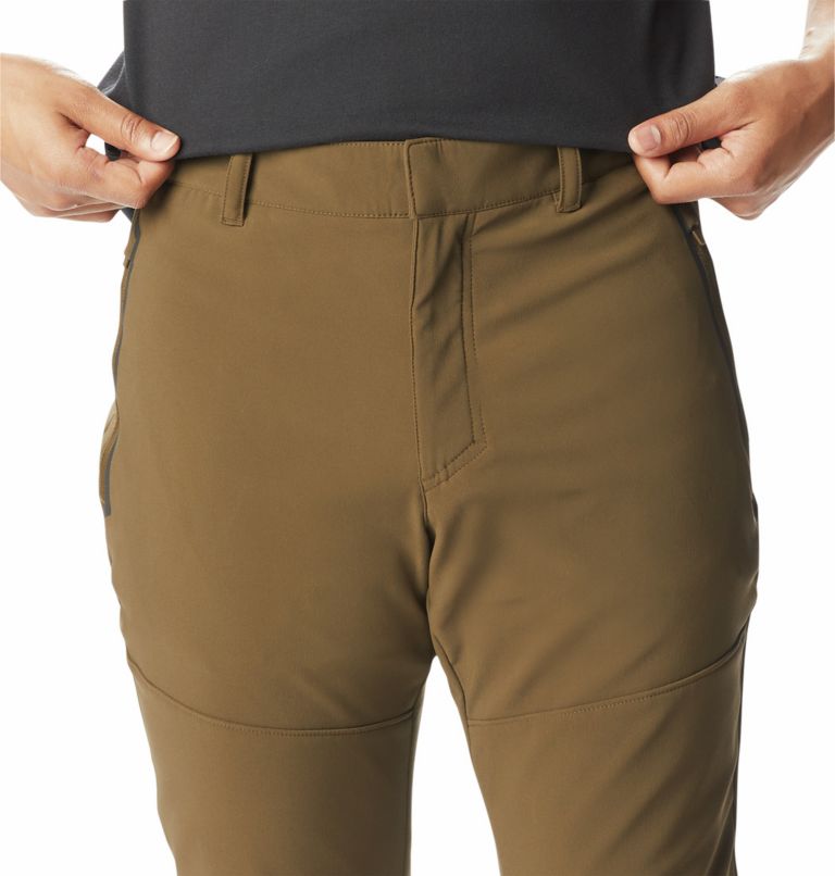 Pantalon Chaud de Randonnée Tech Trail Homme, Color: Olive Green, image 4