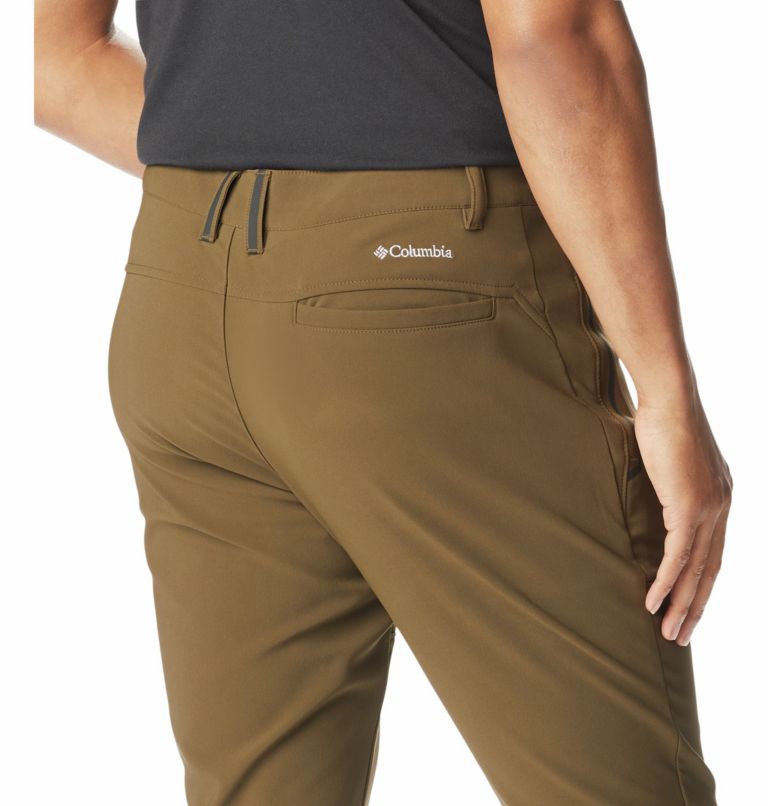 Thumbnail: Pantalon Chaud de Randonnée Tech Trail Homme, Color: Olive Green, image 5