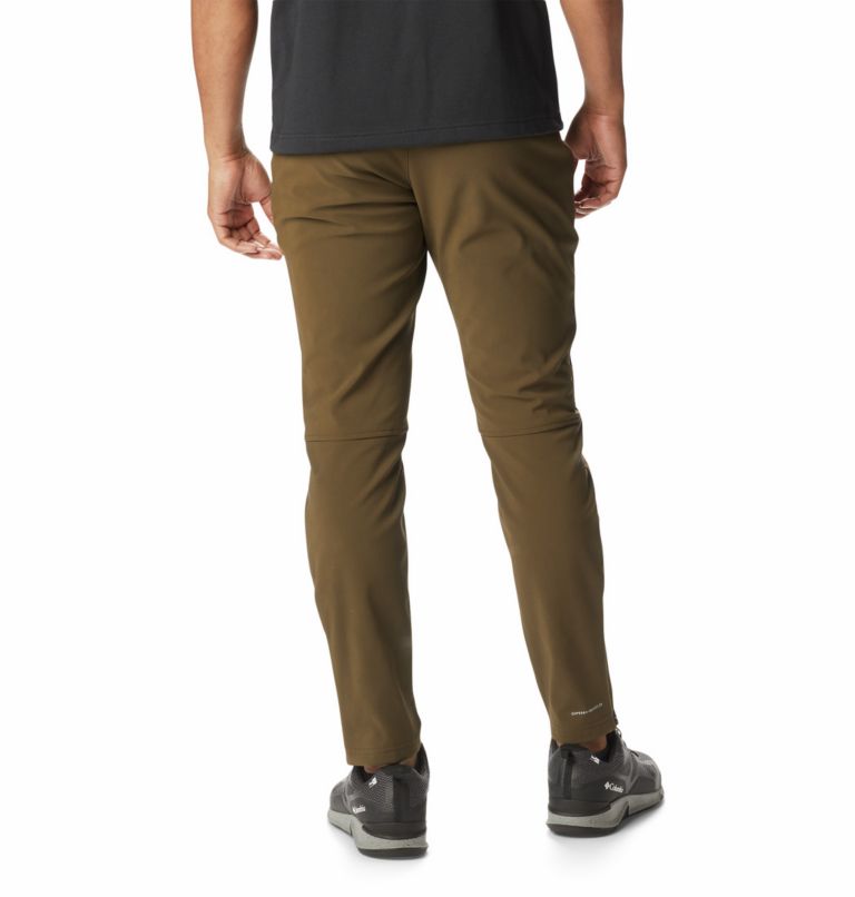 Pantalon Chaud de Randonnée Tech Trail Homme, Color: Olive Green, image 2