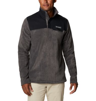 Pullover in pile con patta corta con bottoni a pressione Cottonwood Park da uomo Cottonwood Park&trade; Half Snap | 011 | XL, Shark, Black, front