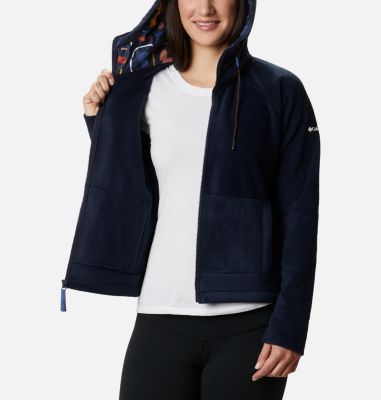 women's plus size hooded fleece jacket