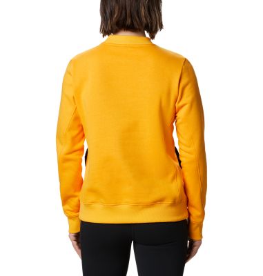 Sweat-Shirt Columbia Lodge Femme Columbia Lodge&trade; Pullover | 010 | L, Bright Marigold, Dark Nocturnal, back