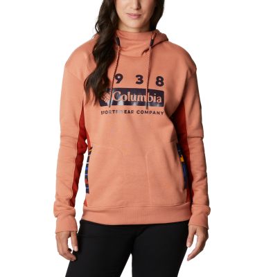 Hoodie Columbia Lodge&trade; Femme Columbia Lodge&trade; Hoodie | 472 | L, Nova Pink, Dark Sienna, front
