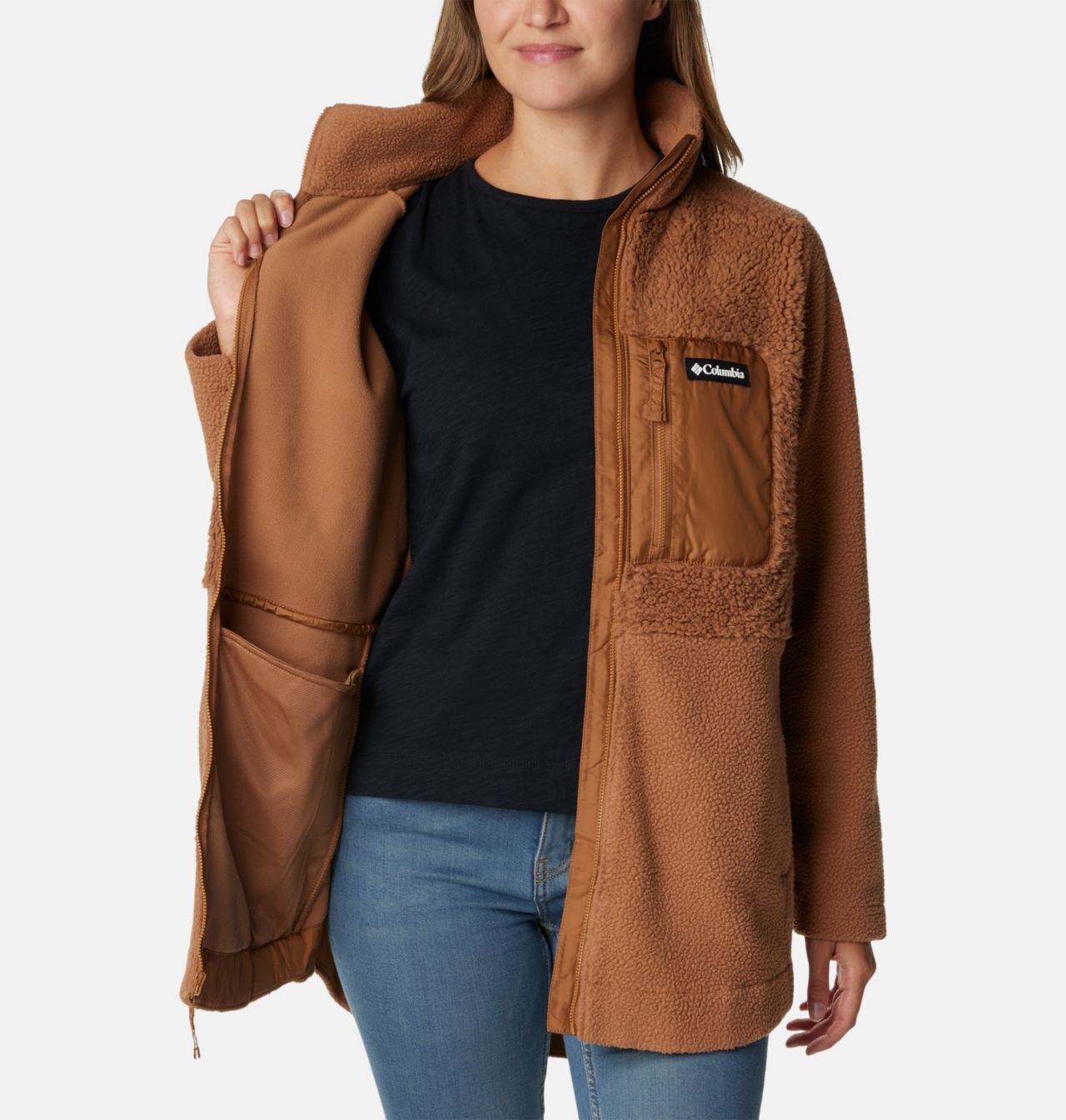 Women's Columbia Lodge™ Sherpa Full Zip Fleece Jacket | 224 | M 5