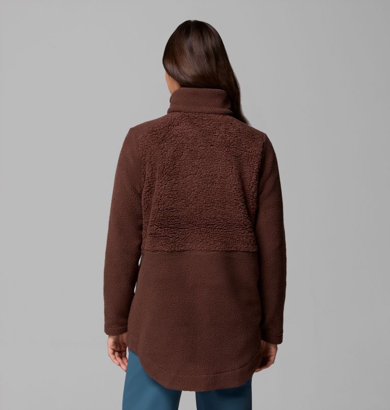 Women's Columbia Lodge Sherpa Full Zip Fleece Jacket, Color: Tobacco, image 3