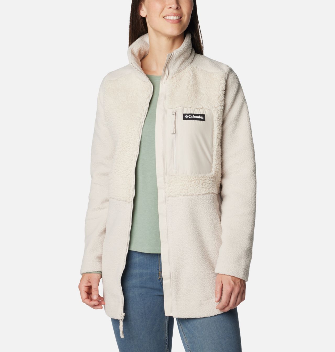 Women's Columbia Lodge™ Sherpa Full Zip Fleece Jacket | 278 | XL 7