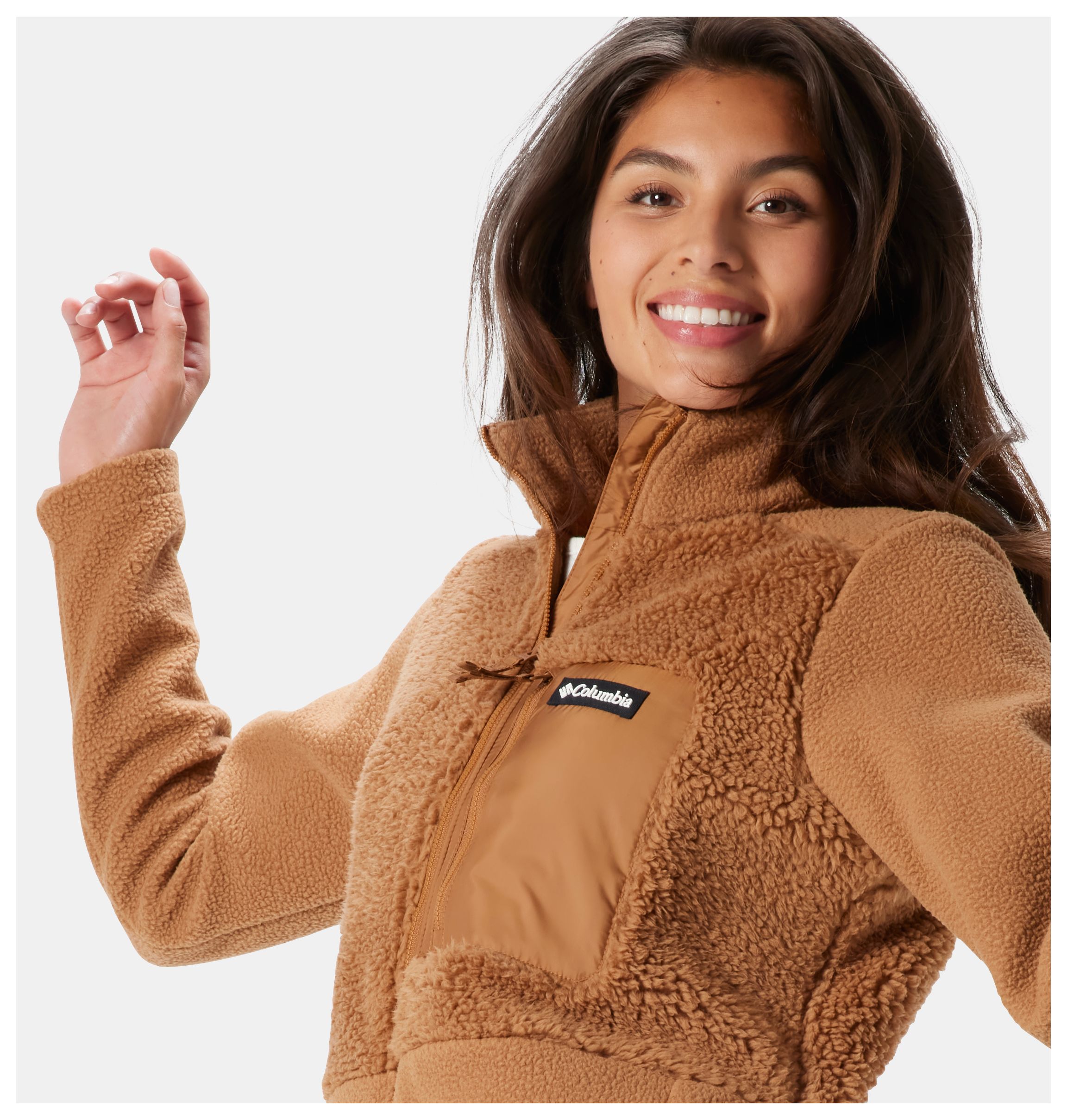Columbia Lodge バッフル付きシェルパ フリース ジャケット Columbia Lodge バッフル付きシェルパ フリース ジャケット