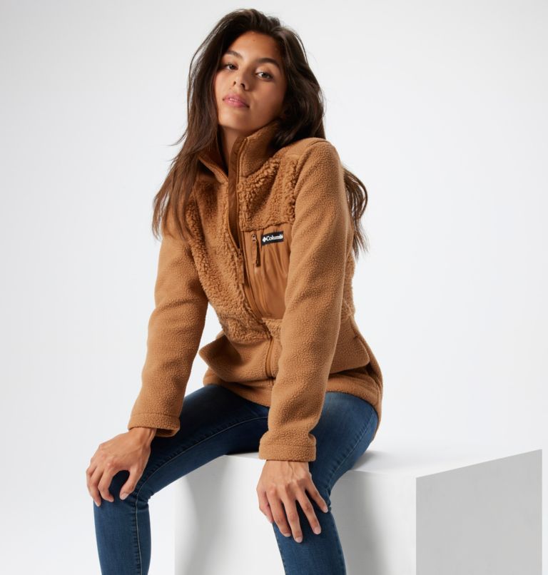 Forro polar sherpa largo Columbia Lodge™ para mujer