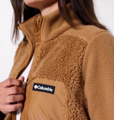 Columbia Lodge バッフル付きシェルパ フリース ジャケット Columbia Lodge バッフル付きシェルパ フリース ジャケット