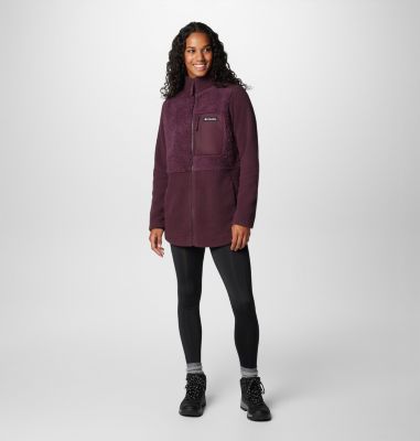 Chaqueta de forro polar sherpa Columbia Lodge para mujer, Color: Moonvista, image 11