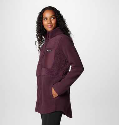 Chaqueta de forro polar sherpa Columbia Lodge para mujer, Color: Moonvista, image 12