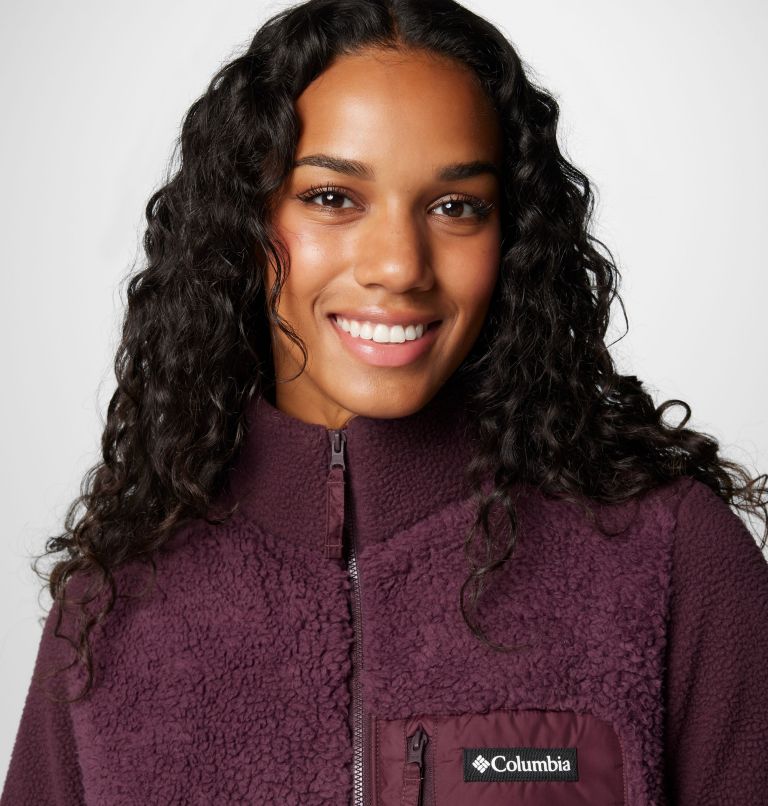 Ladies sherpa fleece jackets best sale