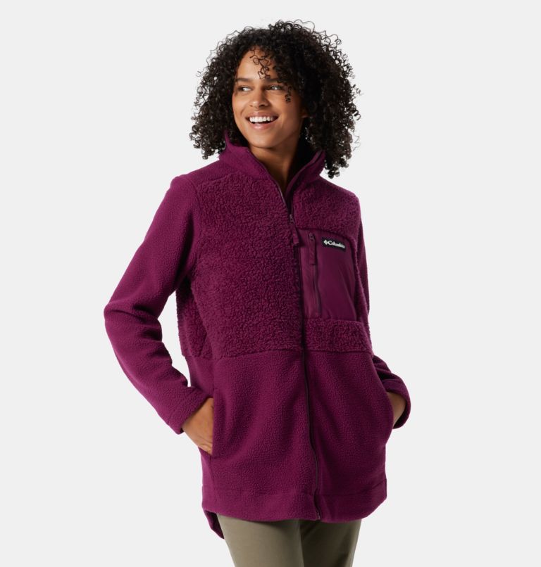 Women s Columbia Lodge Sherpa Long Fleece Jacket