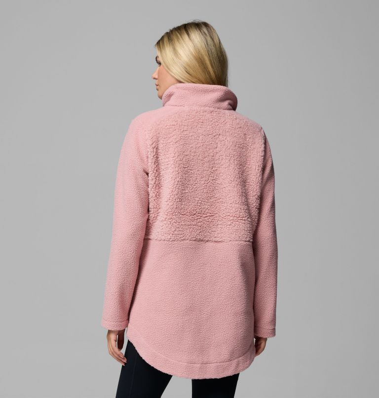 Women's Columbia Lodge Sherpa Full Zip Fleece Jacket, Color: Eraser Pink, image 3