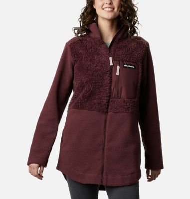 womens plus columbia fleece jacket