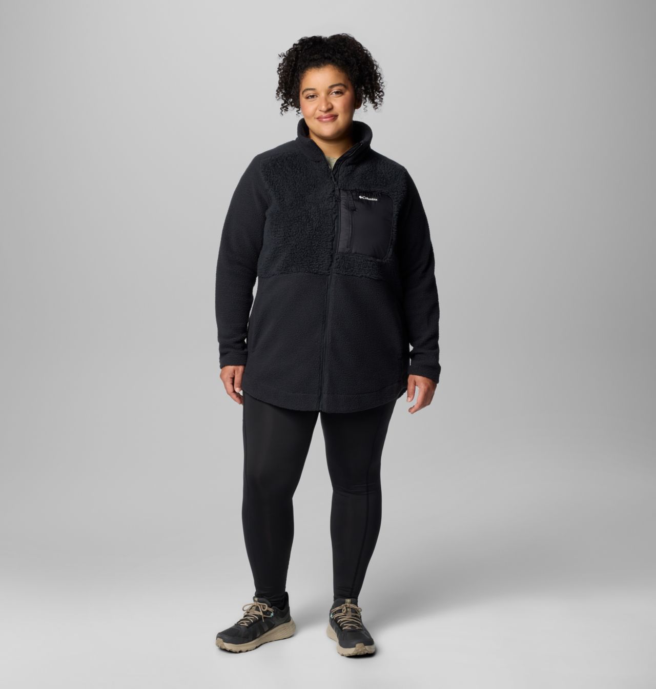 Women's Columbia Lodge™ Sherpa Full Zip Fleece Jacket - Plus Size 3
