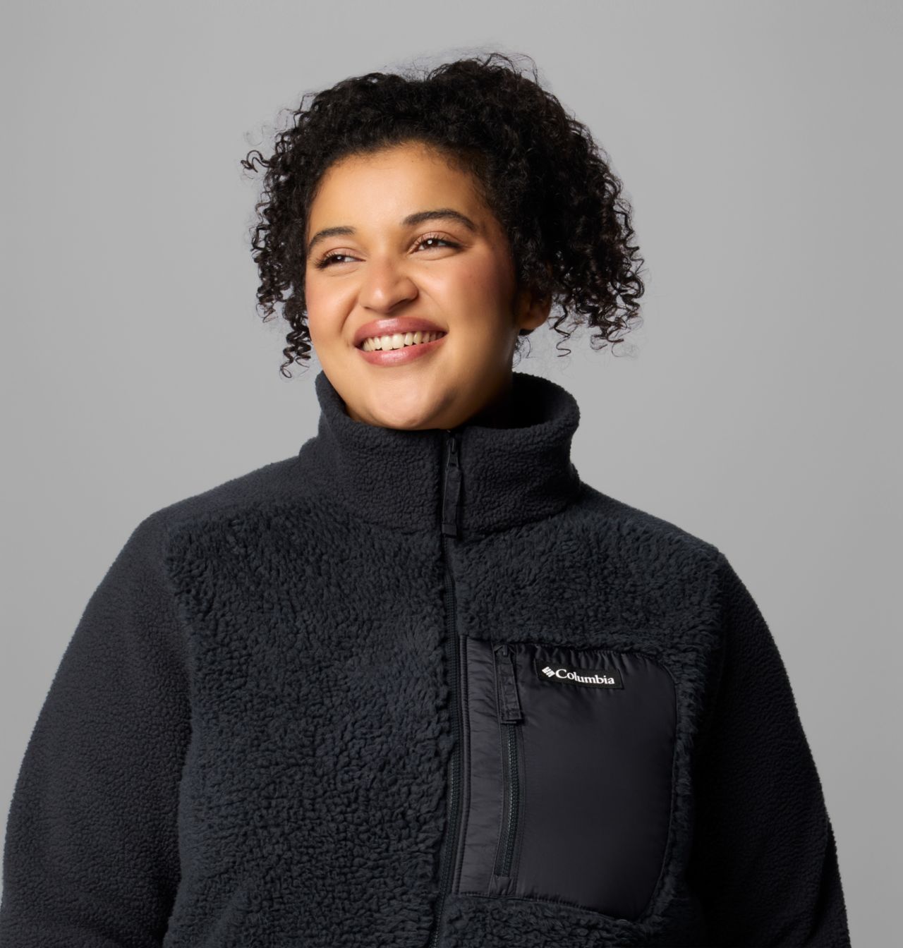 Women's Columbia Lodge™ Sherpa Full Zip Fleece Jacket - Plus Size 5