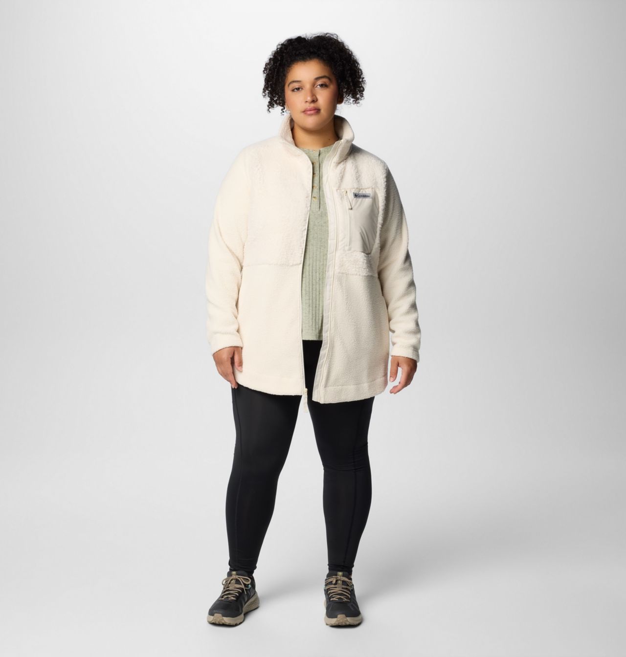 Women's Columbia Lodge™ Sherpa Full Zip Fleece Jacket - Plus Size 3