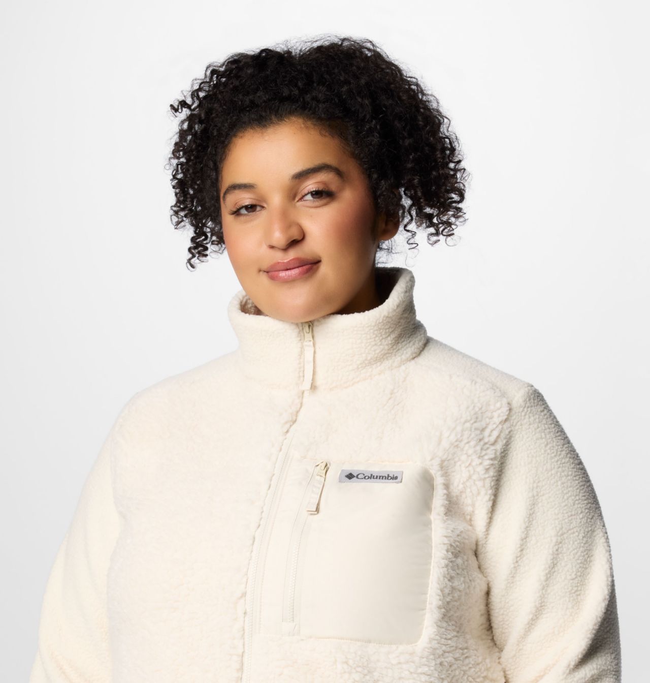Women's Columbia Lodge™ Sherpa Full Zip Fleece Jacket - Plus Size 5