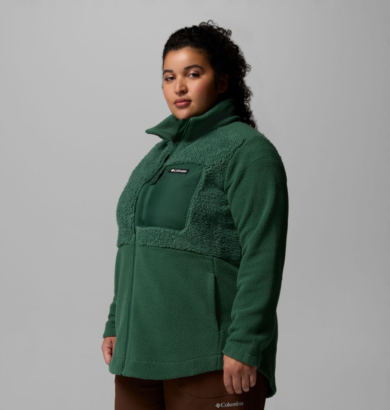 Women's Columbia Lodge™ Sherpa Full Zip Fleece Jacket - Plus Size 4
