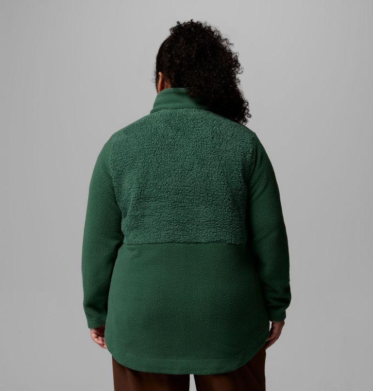 Women's Columbia Lodge Sherpa Full Zip Fleece Jacket - Plus Size, Color: Rain Forest, image 3