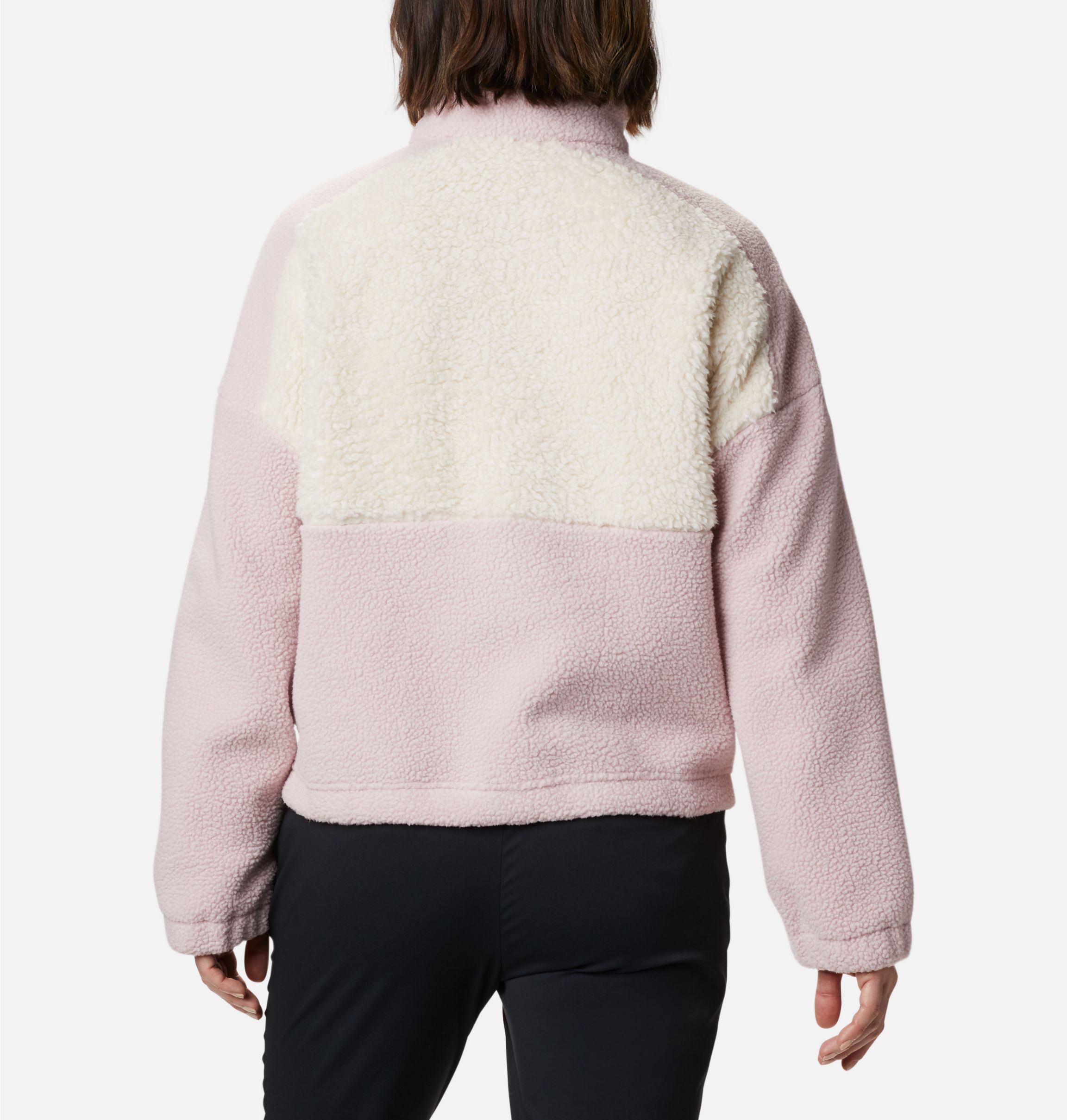 Columbia lodge sherpa pullover fleece in pink hot sale