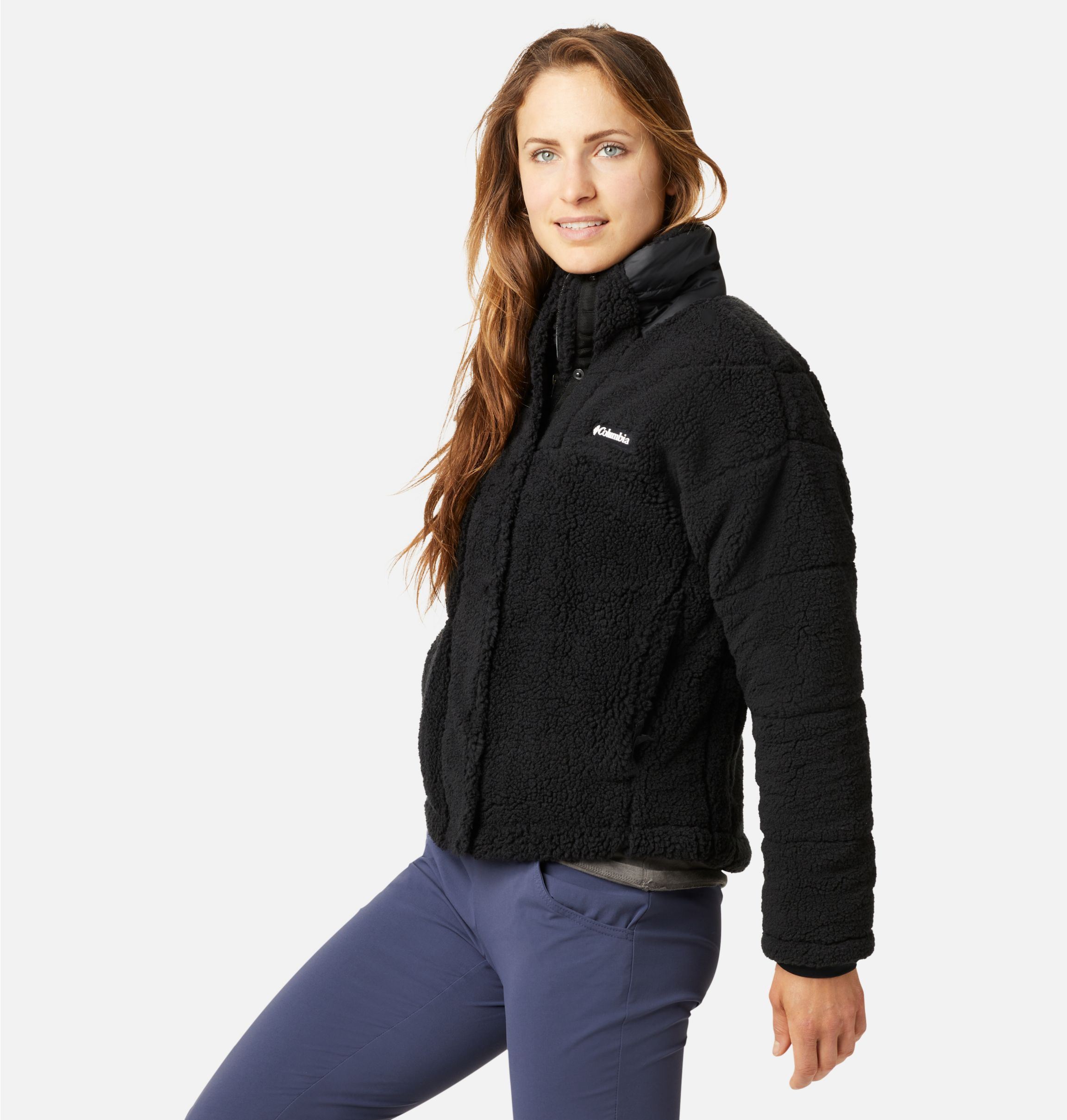 Columbia lodge baffled sherpa hot sale fleece