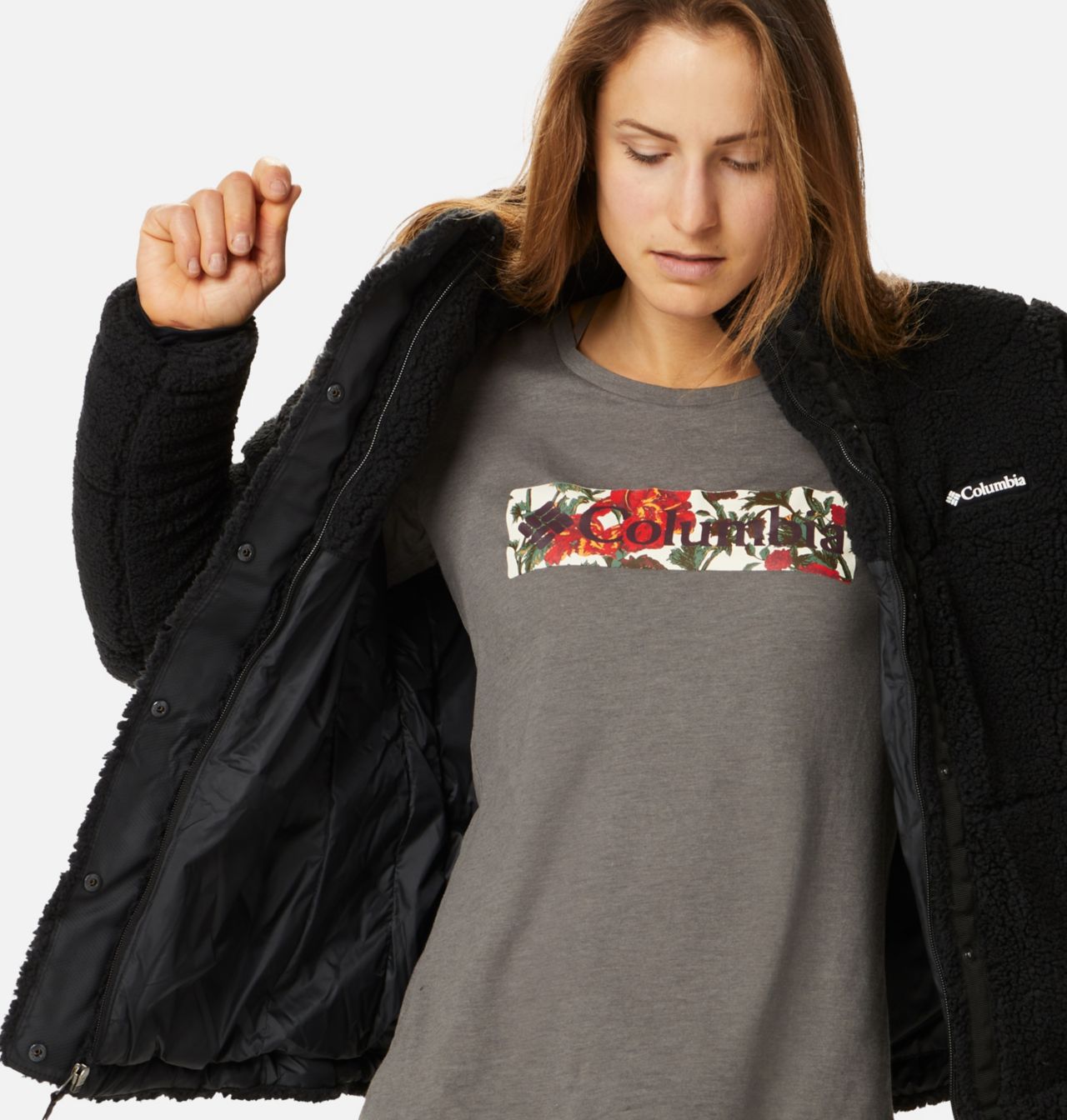 Women's Columbia Lodge™ Baffled Sherpa Fleece 5