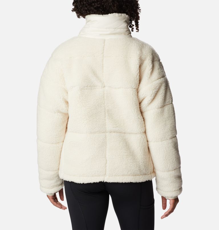 Columbia Lodge Baffled sherpa fleece jacket in cream