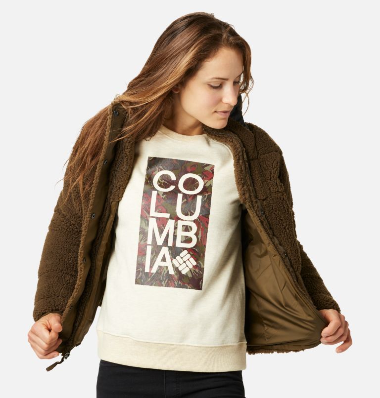 Columbia Mujer LODGE™ BAFFLED SHERPA - Forro Polar - Malbec