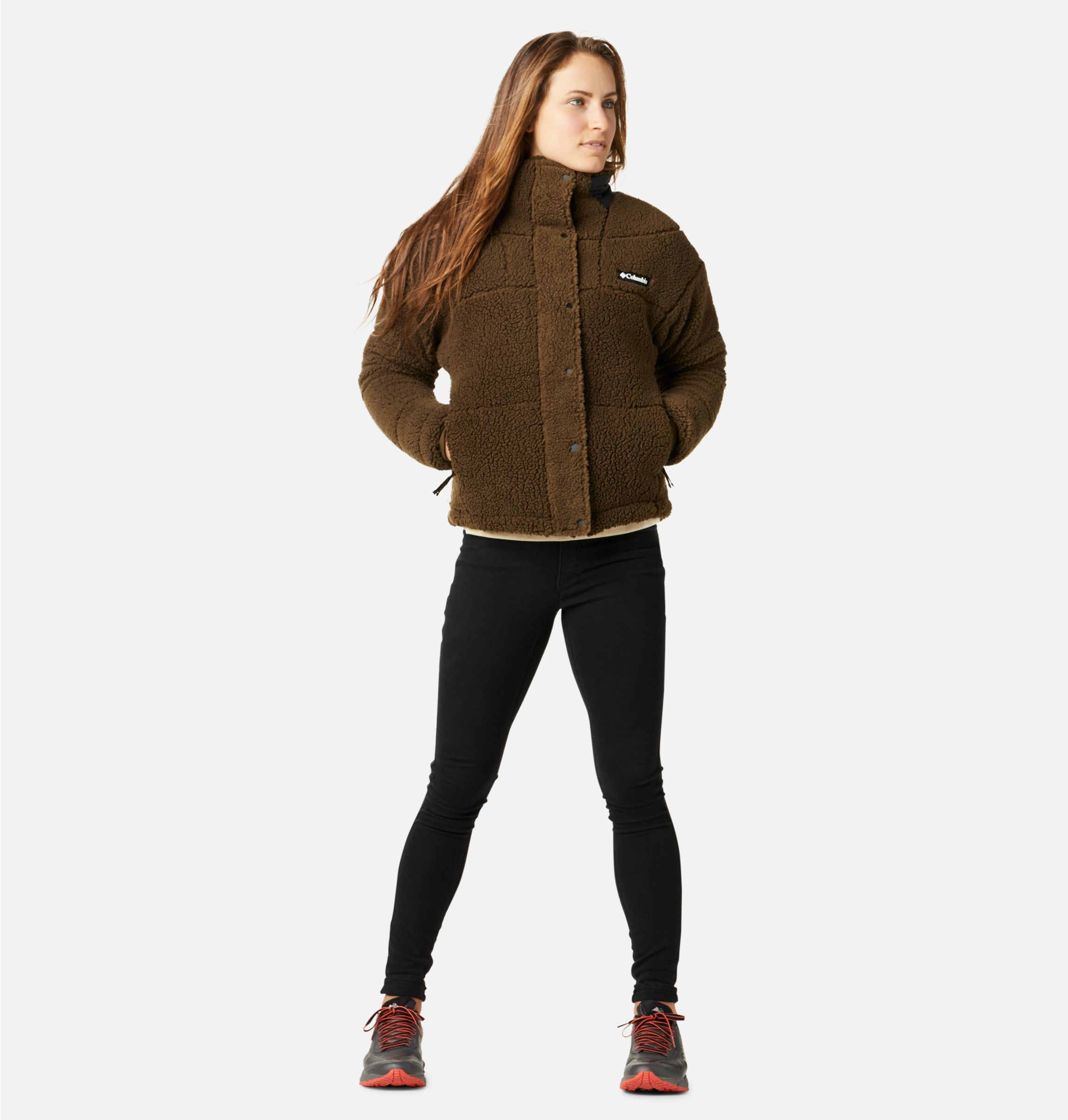 Women s Columbia Lodge Baffled Sherpa Fleece Jacket