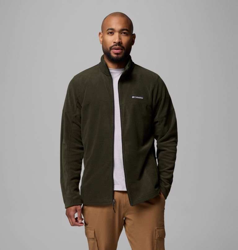 Men's Basin Trail Full Zip Fleece Jacket, Color: Greenscape, image 5