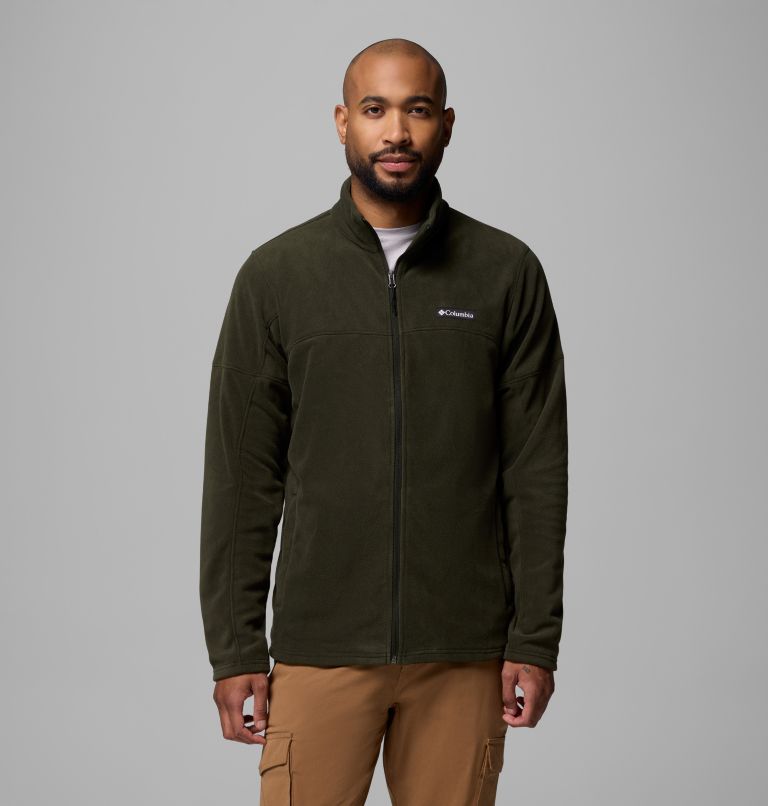 Men's Basin Trail Full Zip Fleece Jacket, Color: Greenscape, image 1