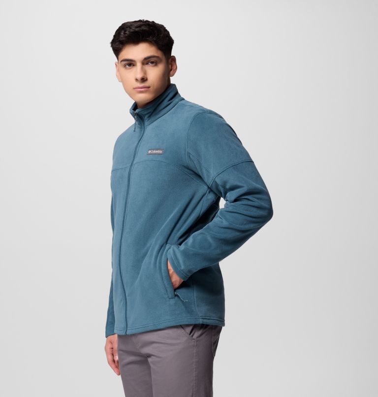 Men's Basin Trail Full Zip Fleece Jacket, Color: Everblue, image 4