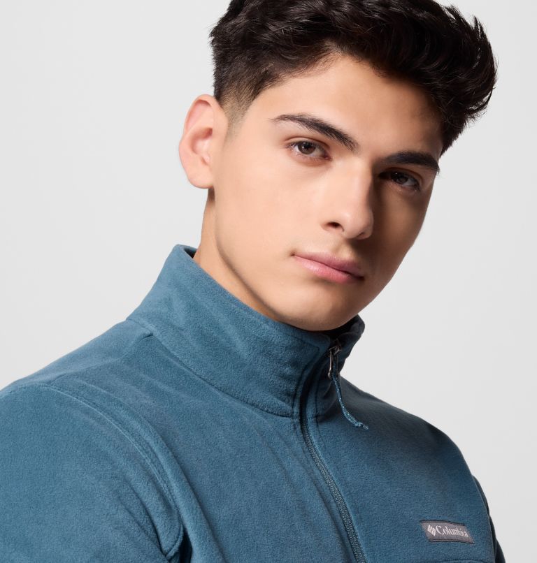 Men's Basin Trail Full Zip Fleece Jacket, Color: Everblue, image 6