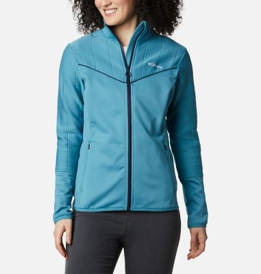 Pile Roffe Ridge II da donna Roffe Ridge&trade; II Full Zip | 100 | L, Canyon Blue, Dark Nocturnal, front
