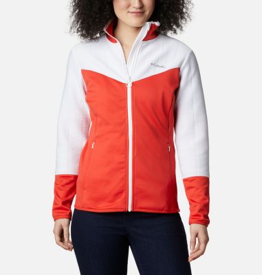 Veste polaire Roffe Ridge II femme Roffe Ridge&trade; II Full Zip | 100 | L, Bold Orange, White, front